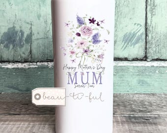 Personalised Flower Vase, Mother’s Day gift, Mum Nanna Grandma Auntie Sister Gift Floral Ceramic Jug Mug Birthday gift