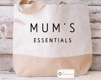 Personalised Mother’s Day gift Auntie Mum Grandma Nan Nanna Nanny Mother’s Day Birthday Tote Bag Jute Shopping bag
