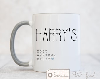 Personalised Father’s Day Dad Daddy Grandad Grandpa Pops Gramps First Father’s Day Ceramic Mug - Tea mug - Coffee Mug - Birthday gift