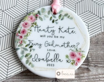 Personalised Christening Baptism proposal Will you be my Godmother, Godfather, Godparents,  Godmother proposal gift From Godson Goddaughter