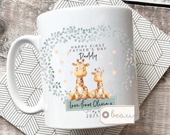 Personalised Father’s Day Dad Daddy Grandad Grandpa Pops Gramps First Father’s Day Animal Bear Ceramic Mug - Tea mug Coffee Mug gift for him