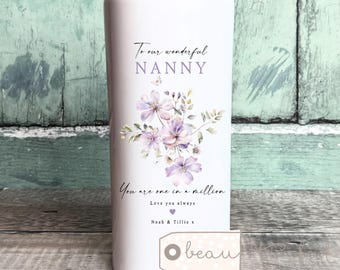 Personalised Flower Vase, Mother’s Day gift, Mum Nanna Grandma Auntie Sister Gift Floral Ceramic Jug Mug Birthday gift