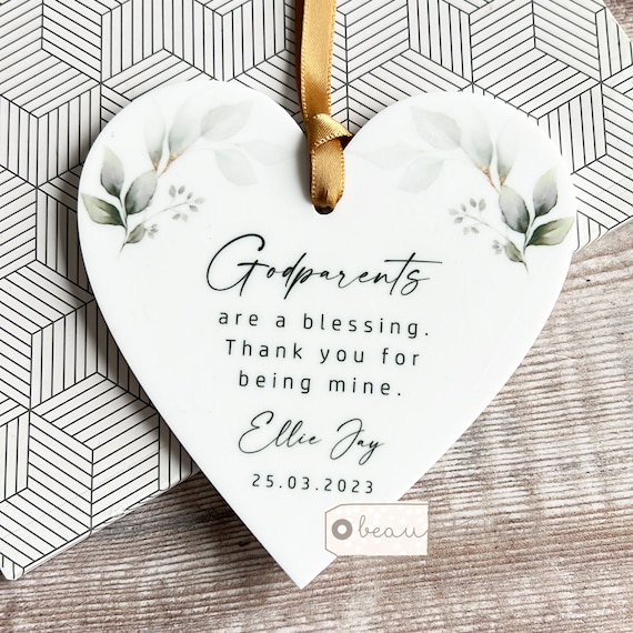 Buy Personalised Godmother Godfather Godparents Gift Thank You