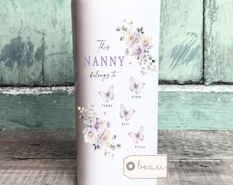 Personalised Flower Vase, Mother’s Day gift, Mum Nanna Grandma Auntie Sister Gift Floral Ceramic Jug Mug Birthday gift