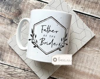 Personalised Bridal party gift Mug Wedding role Best Man Father of the Bride Groom Grandfather Ceramic Mug - Tea mug - coffee Mug  Gift mug