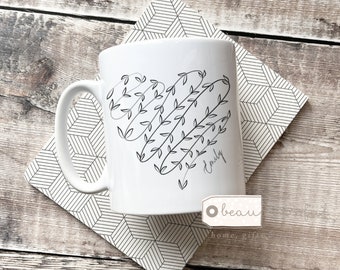 Personalised Valentine’s Day mug - Valentine’s Day mug - Galentines day gift - Valentines gift heart ceramic Mug - Tea coffee Mug - Gift mug