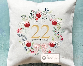 Personalised First Christmas New Home Christmas gift at Address in House New home gift  Keepsake Gift for New Home Family gift Couple gift