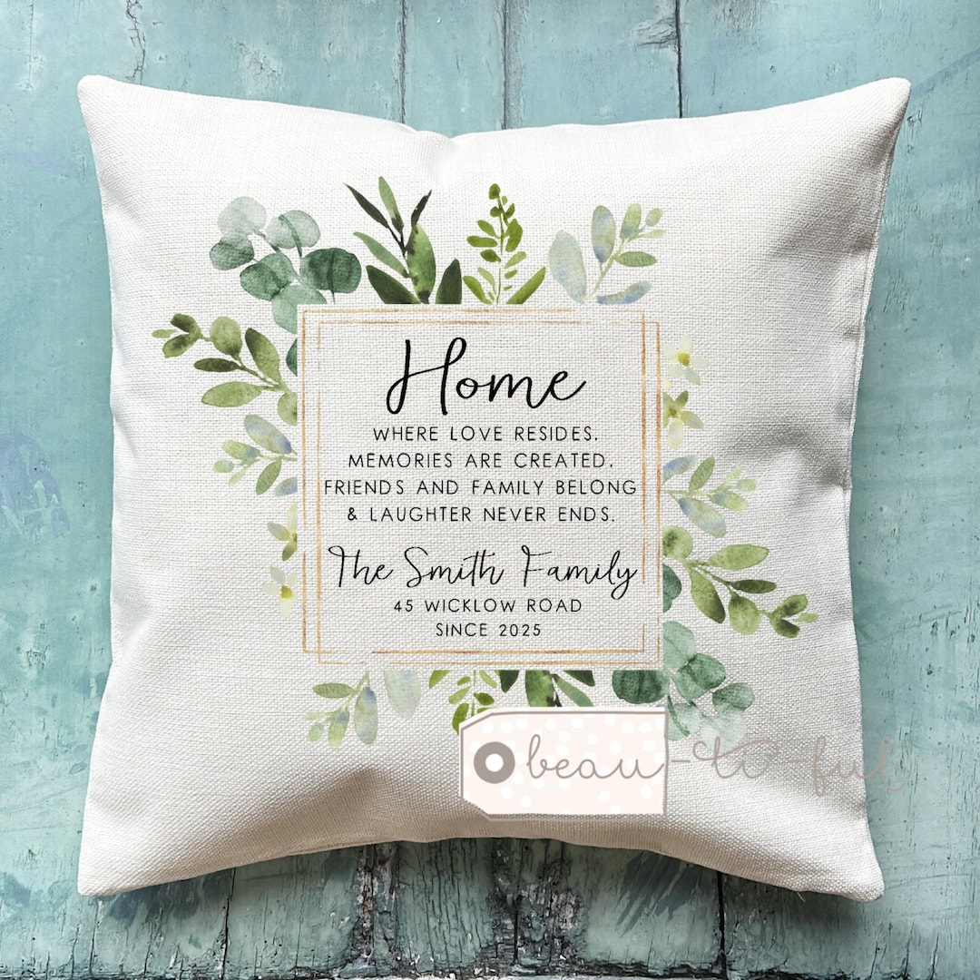 Personalised New Home Sweet Home Address New Home Housewarming ...
