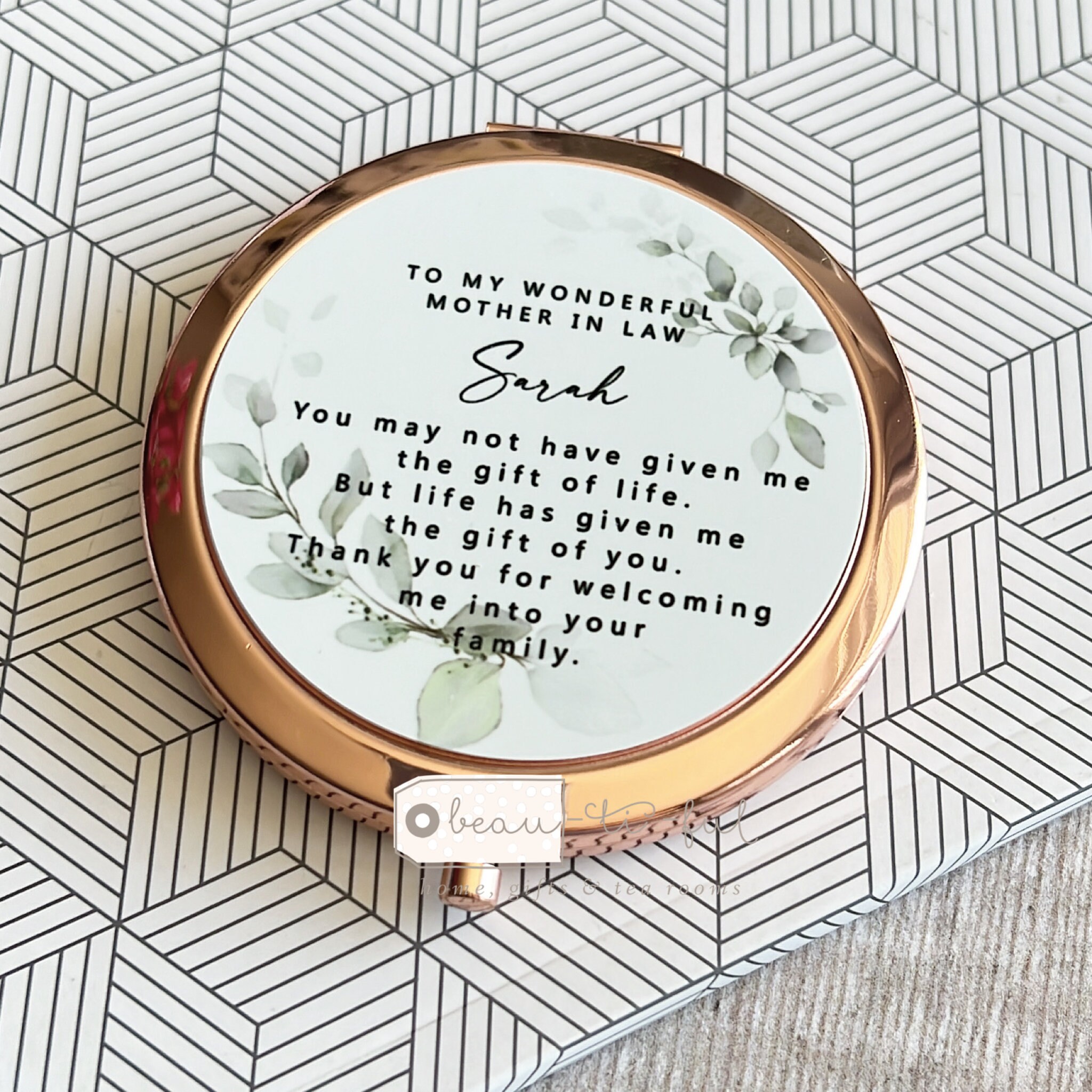 Personalized Mother Of The Groom Compact Mirror - Perfect Gift For Wedding  Day, Birthday, Christmas, And Mother-in-law From Daughter - Temu