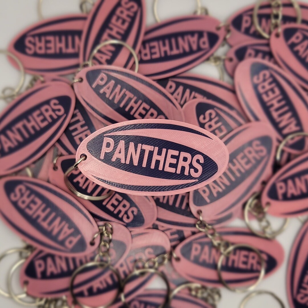 Personalised 3D Printed Rugby Keyring Rugby Keychain Rugby Bag Tag