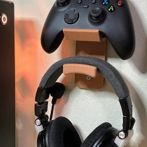 Controller & Headset Holder | Controller stand | Headset Stand | Headphone Stand | Improved Setup | Gaming Room | Controller Wall Mount