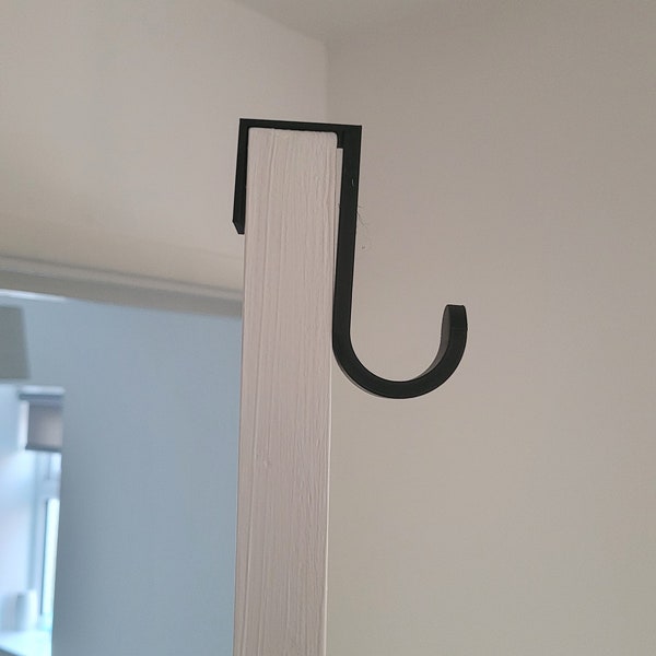Over the Door Hook | Towel Hook | Bathroom Door Hanger | Hangs Robe and Towel | Bathroom Accessories | Hooks | Screw Free Towel Hook