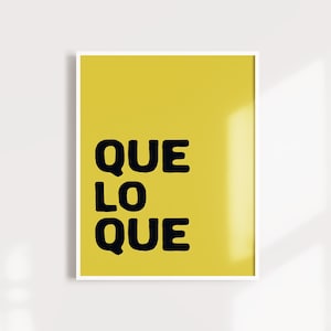 Que lo que, Digital poster, Dominican expression, Dominican Republic, Digital print A3, Travel