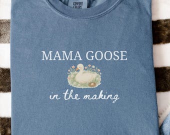 Silly Goose Pregnancy Shirt,Mama Goose Comfort Colors Shirt,Silly Little Goose Baby reveal,First Time Mom Gift,Expecting Mom tee,baby shower