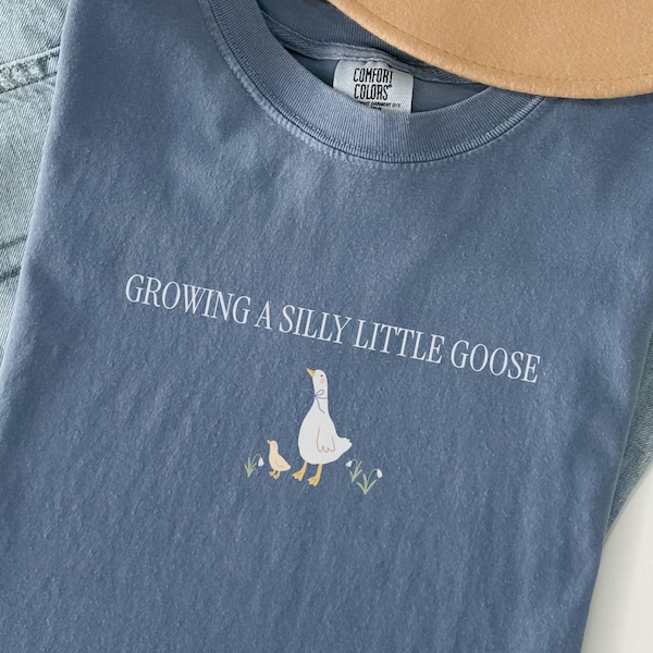 Silly Goose Pregnancy Shirt,Pregnancy Announcement to Husband, First Time Mom Gift,Comfort Colors Pregnancy Shirt,Expecting Mom Gift