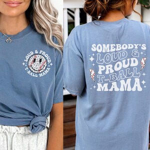 Tee Ball Mom T-Shirt Mother's Day Gift Mom Baseball Womens Tee Ball Mom T-Shirt Mother's Day Gift Mom Baseball Womens
