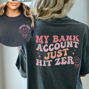 My Bank Account Just Hit Zero,Hit Zero Shirt,Cheer Mom Shirt,Cheer Competition Shirt,Cheer Mama Shirt,Cheerleading Shirt,Gift For Cheer Mom