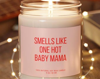 Pregnancy Gift for first time mom,Congratulations pregnancy gift,expecting mom candle,gift for pregnant friend,funny milf candle,baby shower