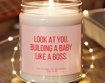 Pregnancy Gift for first time mom,Congratulations pregnancy gift,expecting mom candle,gift for pregnant friend,funny milf candle,baby shower