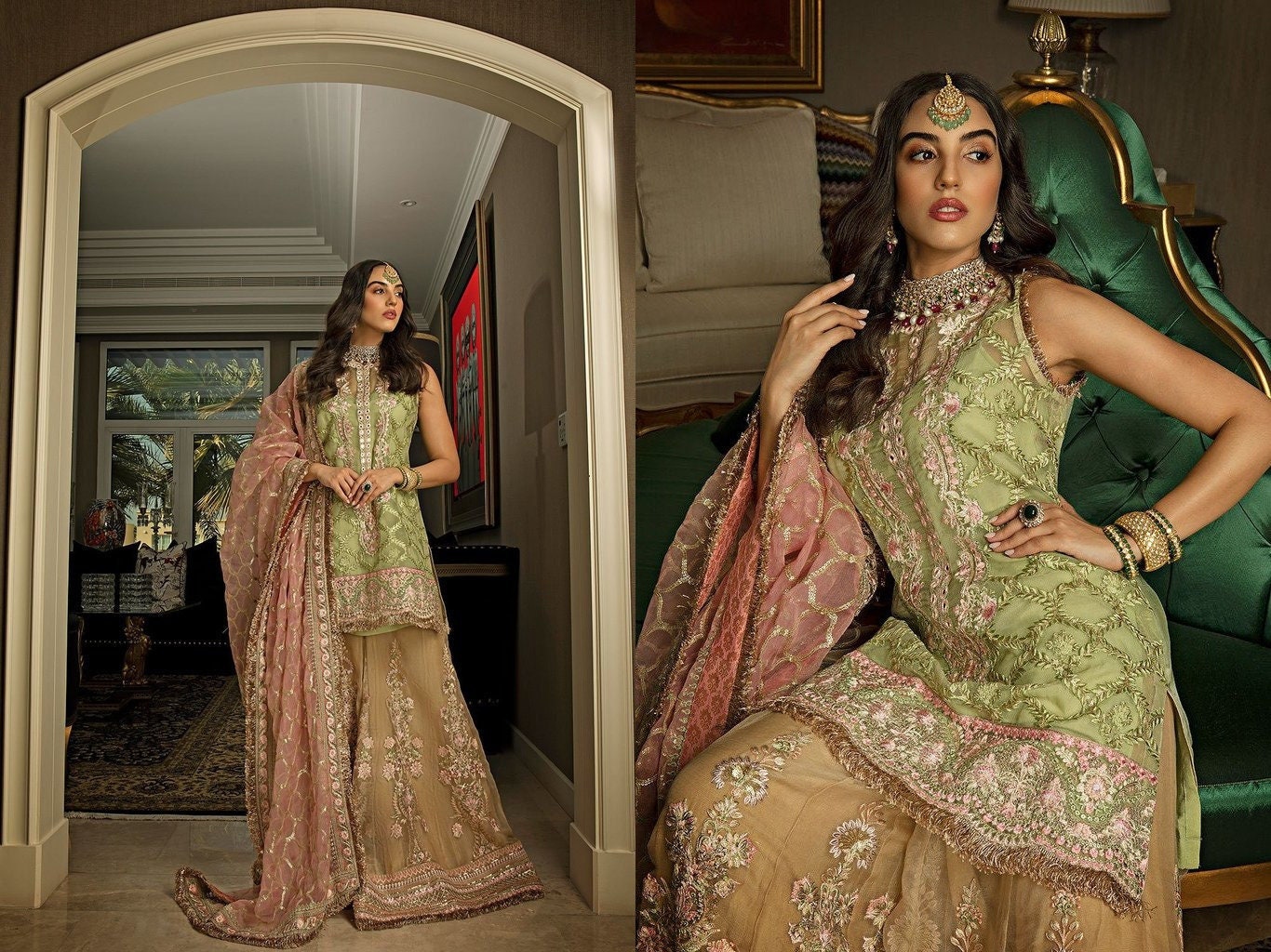 walima dress sharara