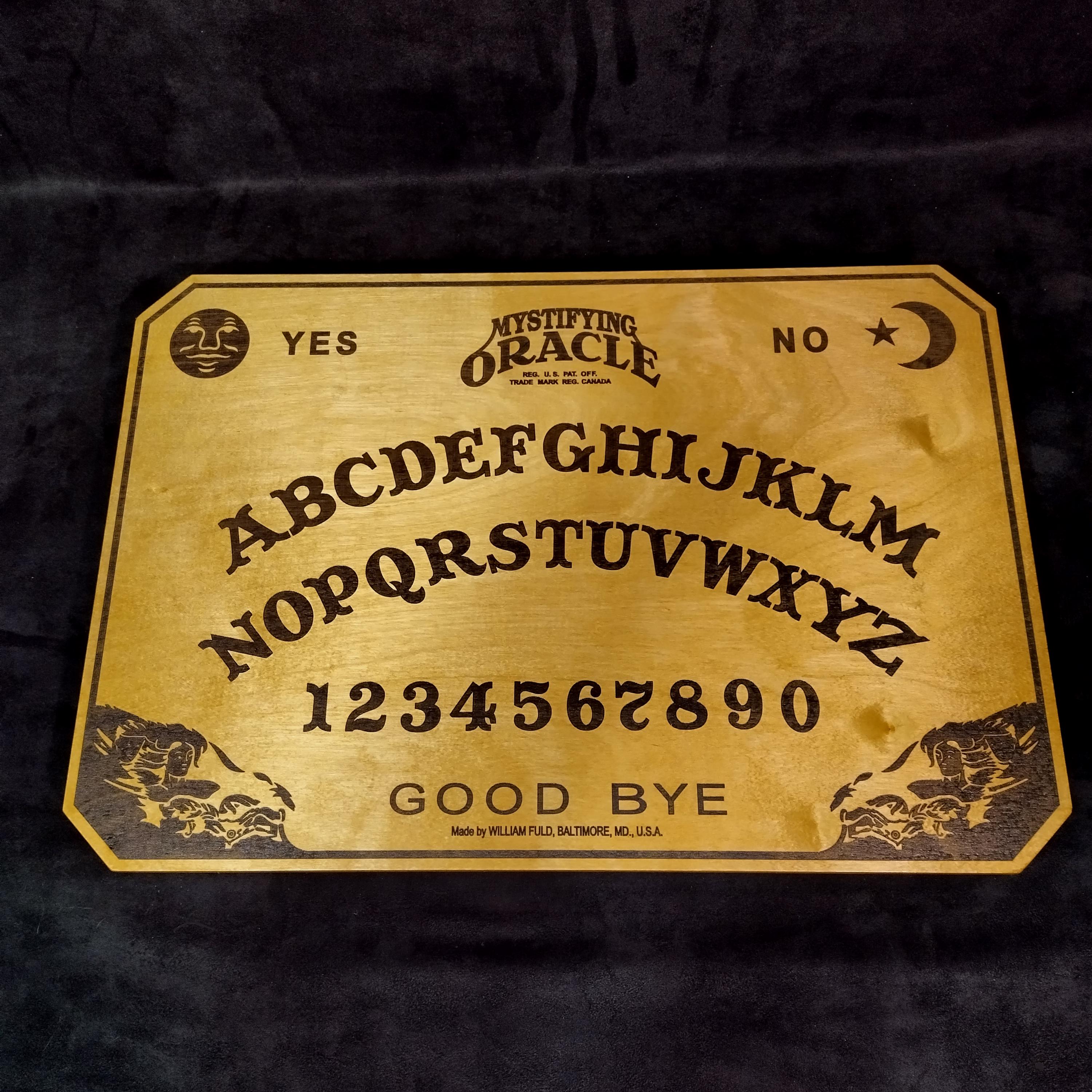 1938 Style William Fuld Mystifying Oracle Board Replica 15x22 Size