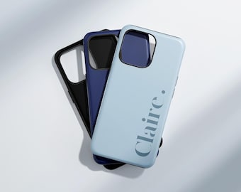 Étui pour iPhone avec nom personnalisé, housse de téléphone personnalisée