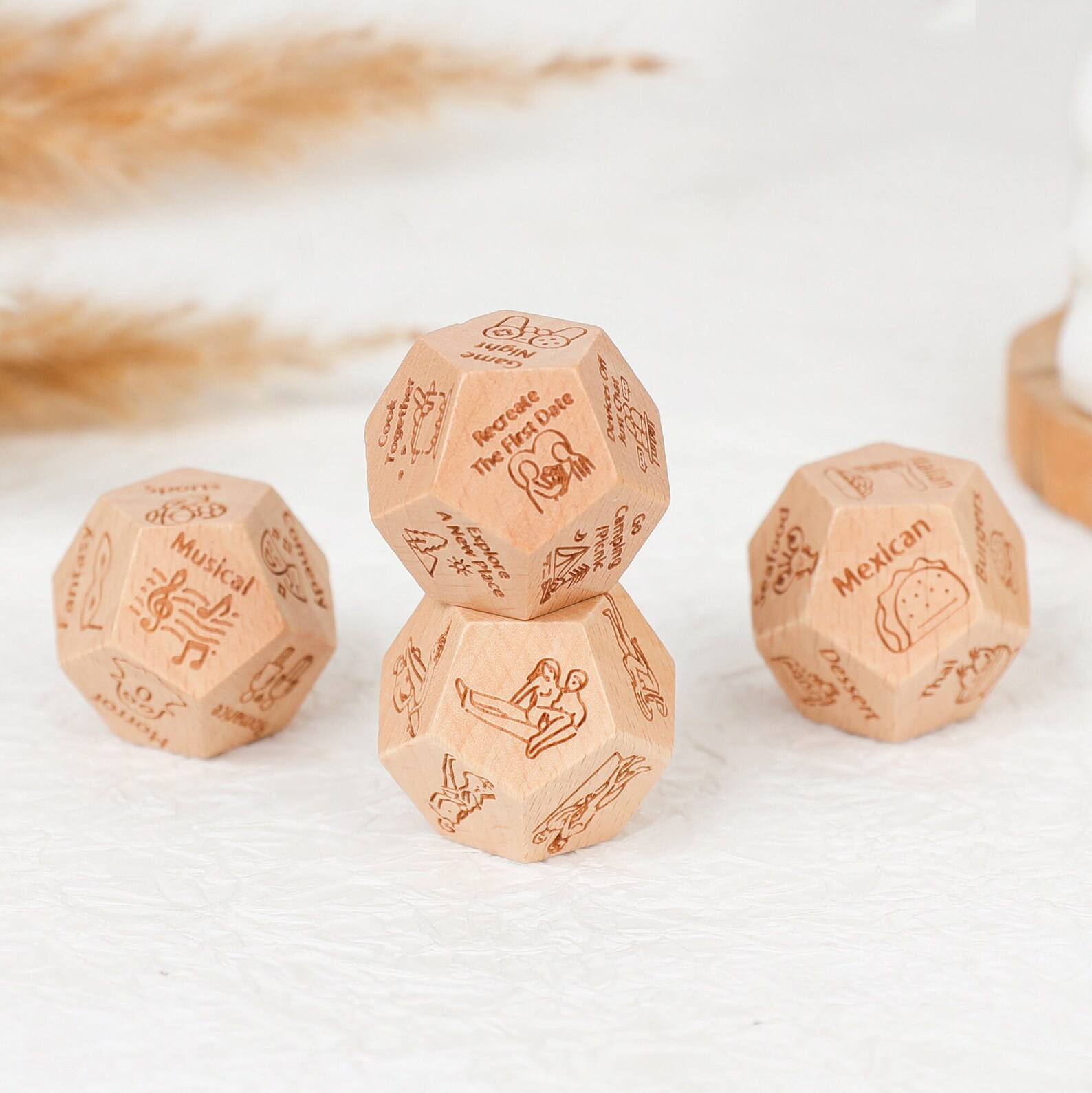 Date Night Dice,valentine's Day Gift,date Night Game,engraved Movie