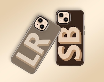 Personalized Initial iPhone Case: Monogram Phone Cover