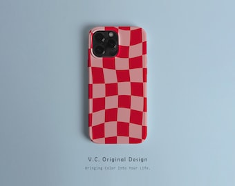 iPhone 16 Aesthetic iPhone Hülle Karomuster, iPhone 16 15 14 Plus Case, iPhone 16 13 12 11 Pro Max Case