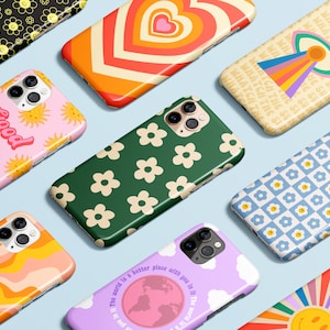 Cute Retro iPhone 16 Case, iPhone 16 15 14 Plus Case, iPhone 16 13 12 11 Pro Max Case