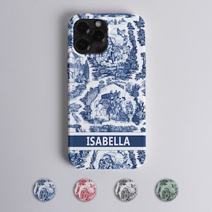 Personalized Name Toile iPhone 15 14 13 12 11 Pro Max Plus X XR Case, Personalized iPhone Case Cover