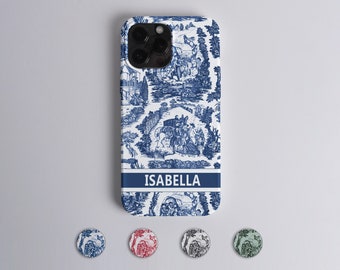 Personalisierter Name Toile iPhone 15 14 13 12 11 Pro Max Plus X XR Hülle, personalisierte iPhone Hülle