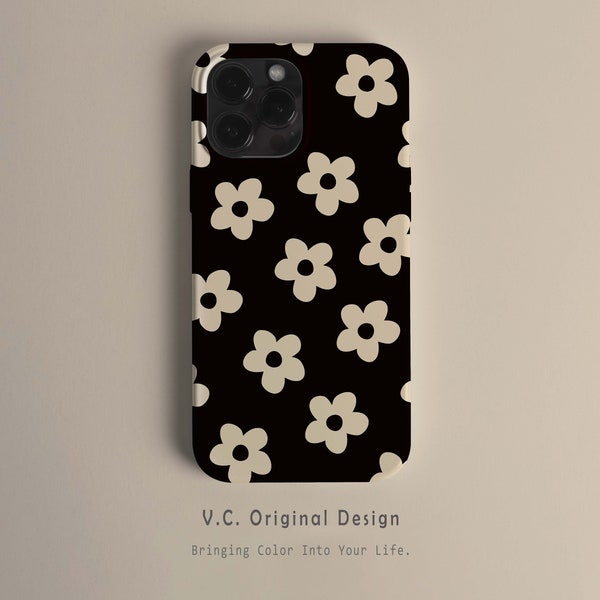 4 Colors Floral iPhone Case, iPhone 15 14 13 12 11 Pro Max Plus X XR Case