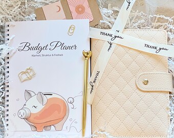 Budgetplaner Set | Ringbuch A6 + Finanzplaner A5 | Haushaltsbuch & Budgetplanung | Geld sparen