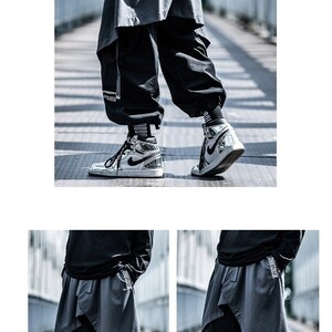 Techwear Hip Hop Men Women Harem Skirts Shorts Harajuku - Etsy