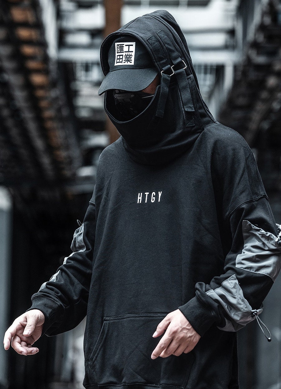 Cyberpunk Techwear Hoodie for Mentechwear Harajuku Hooded - Etsy