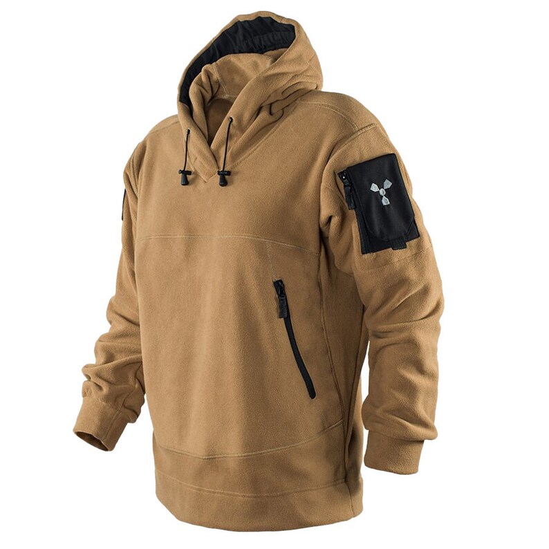 Mens Tactical Fleece Hoodie Jacketmilitary Army Camouflage Etsy