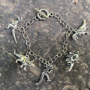 Dinosaur Jurassic Charm Bracelet