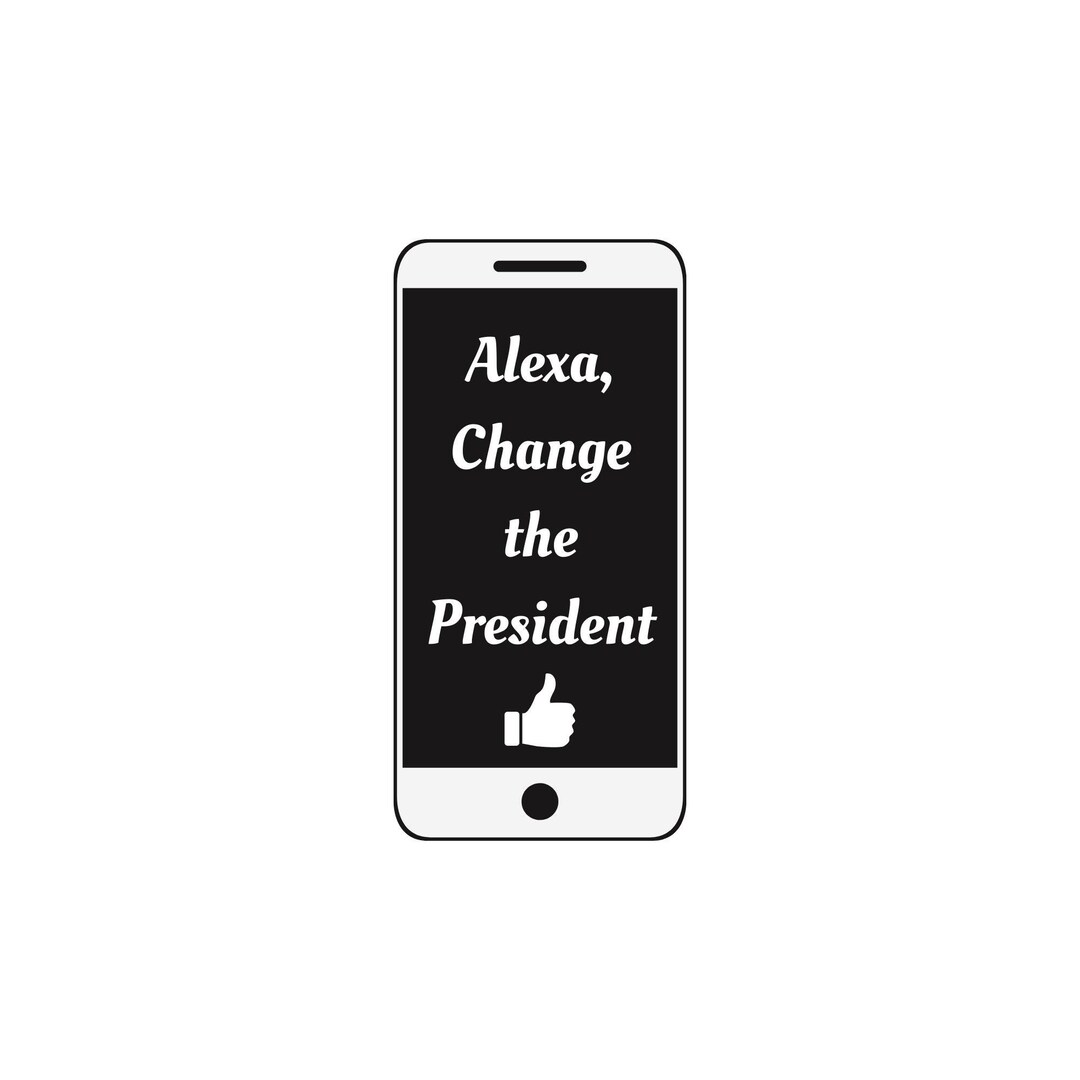 Pancarte De Jardin "Alexa Change The President" - Anti-Trump 2025 - 18x24 Avec Piquet