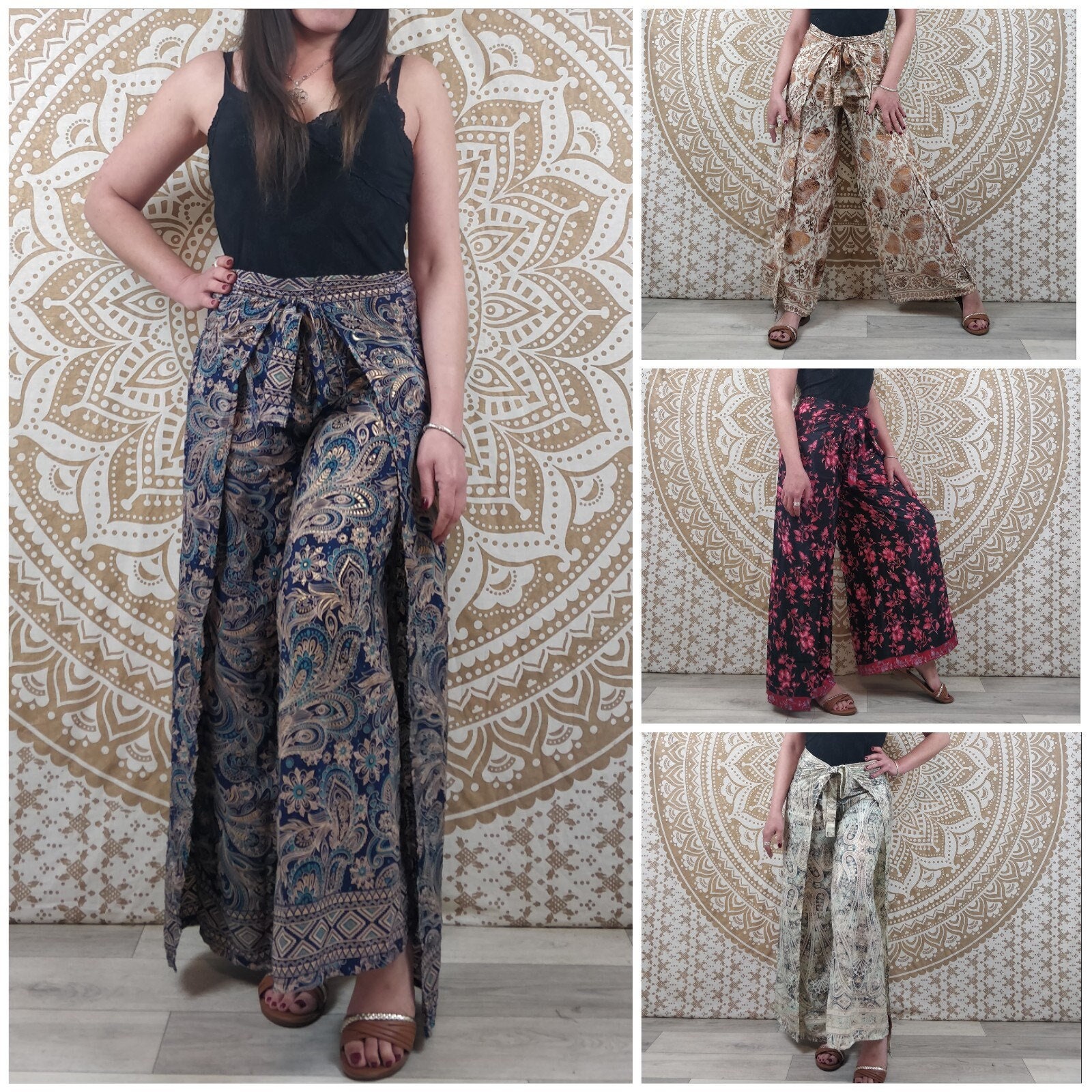 パンツ SOSNOVSKA FLORAL WRAP FRONTO PANTS SOSNOVSKA FLORAL WRAP FRONTO PANTS