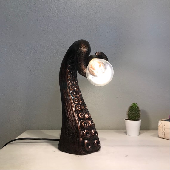 Statue Octopus Lamp Handmade Lamp Octopus Etsy