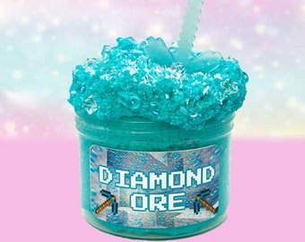 Diamant Erz Schleim, Kirsch Slushie Duft, Spitzhacke Anhänger