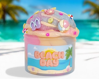 Slime de sorvete de manteiga para dia de praia