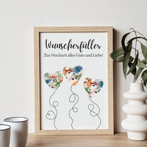 PDF I Geldgeschenk Hochzeit I Trauung I Wunscherfüller Geldgeschenk I Geschenk zur Hochzeit I standesamtliche Trauung I digitaler Download