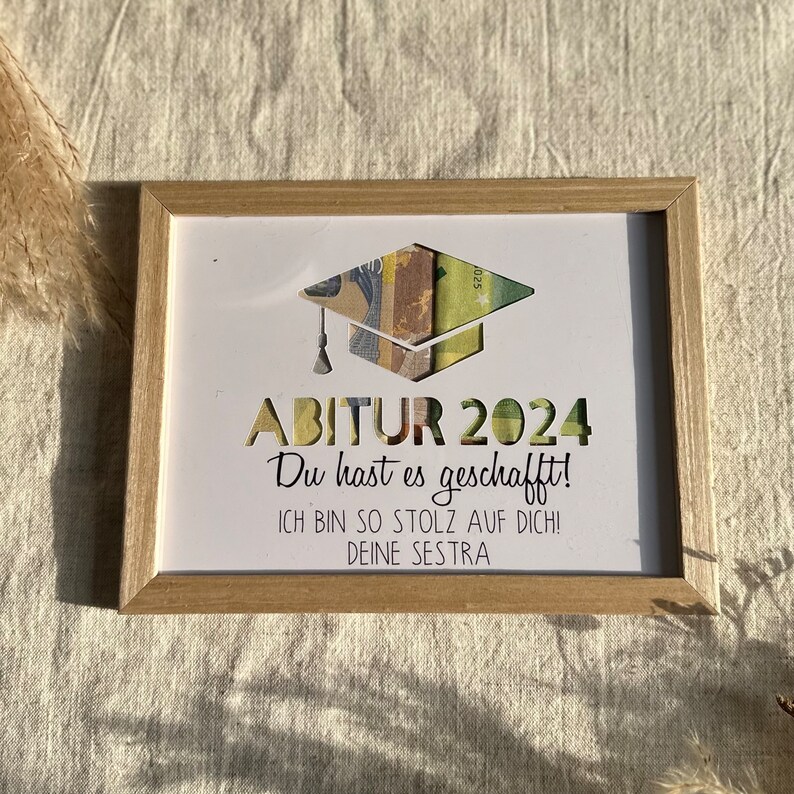 Abitur 2025 cash gift | Personalized cash gift for graduation | Individual gift for graduation / Abitur image 4