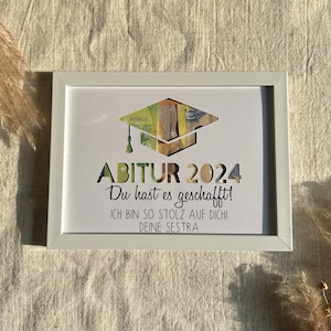 Abitur 2025 Geldgeschenk | Abiturabschluss personalisiertes Geldgeschenk | Individuelles Geschenk zum Abi / Abitur