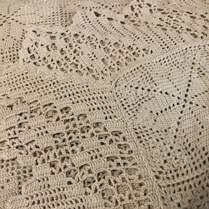 Gorgeous handmade crocheted bedspread