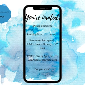 Digital phone invitation
