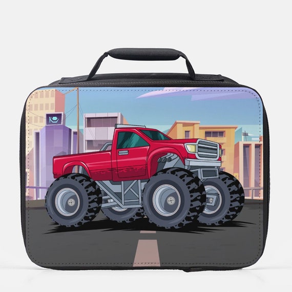 Monster Truck Lunch Box, Lunch Bag Toddler Boy, Name Boy Lunch Box