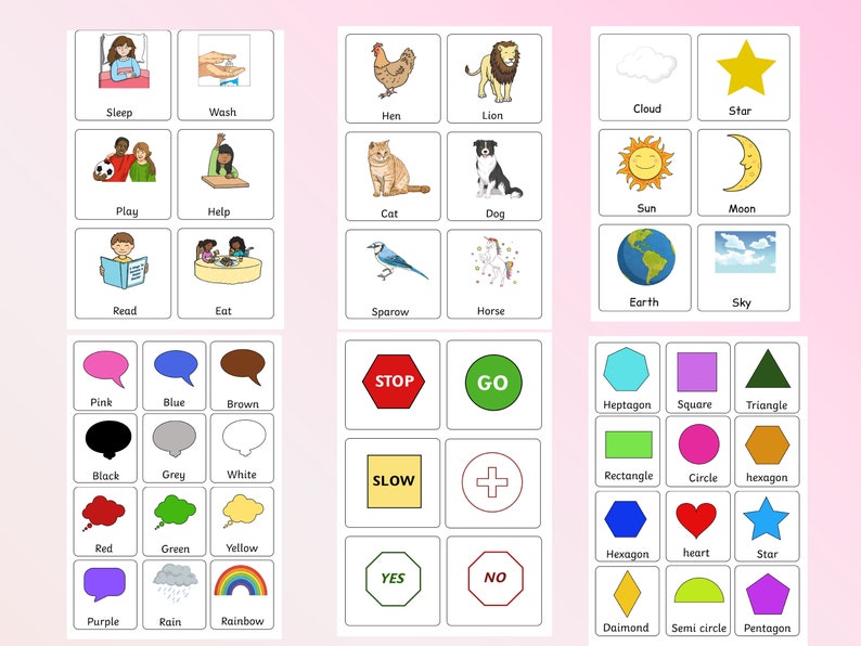 Communication Cards for Seniors, Printable Pecs Communication Cards ...
